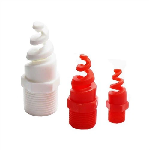 Pigtail PP PTFE plastové špirálové rozprašovacie trysky